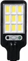 Front view of the complete Solar LED Street Light body as pictured in the client flyer
